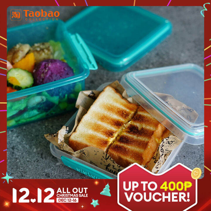 New Zealand Import Sistema Sandwich Box and Fruit Container Combo