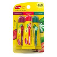 Carmex Daily Care Assorted Flavor Squeeze Tube Blister Pack 3 Pack