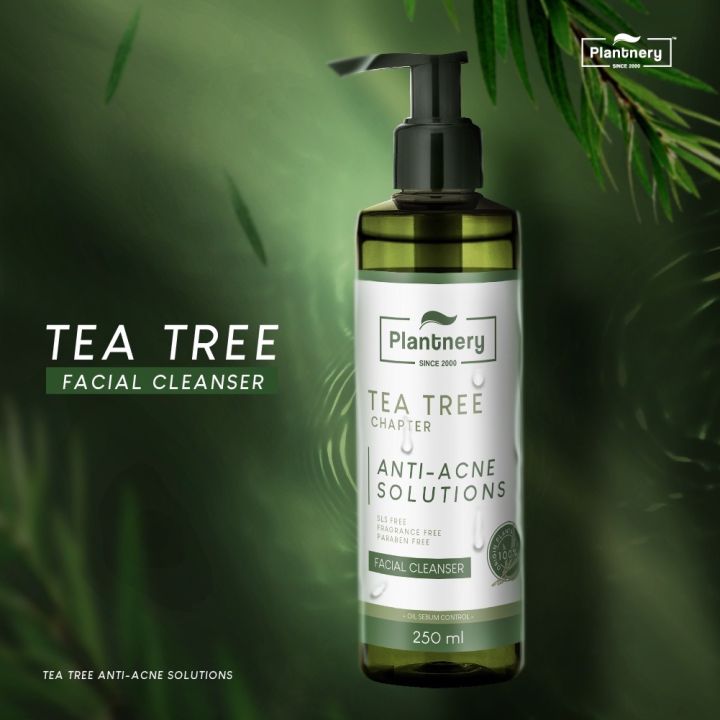 plantnery-tea-tree-facial-cleanser-250-ml-เจลล้างหน้า-ที-ทรี-สูตรช่วยลดสิว-และควบคุมความมัน-บอกลาปัญหาสิว