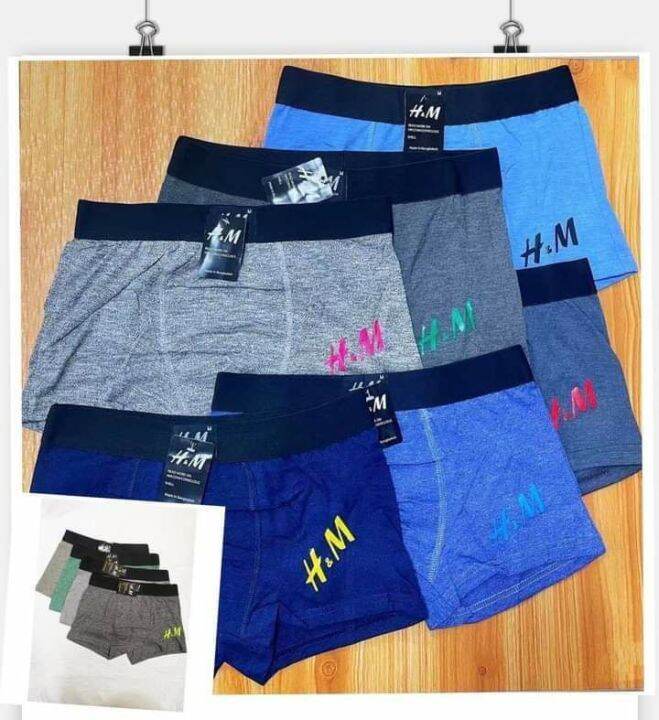 (H,M) boxer short 12 PC's per pack per size assted color maganda tela ...