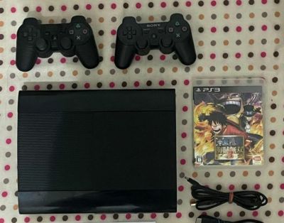 Ps3Super Slim500Gbแปลงลงเกมส์ให้เเล้ว35เกมส์ดังแถม1จอย1แผ่นเล่นได้ปกติ