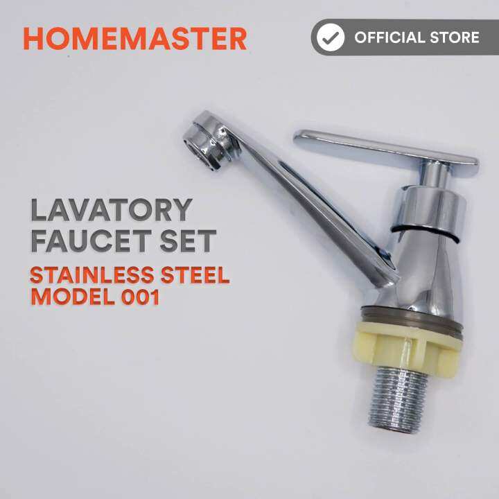 Home Master Stainless Steel Lavatory Sink Faucet Set 001 Lazada PH