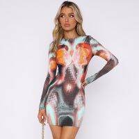 D111 Body-printed Dress