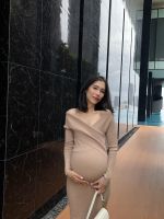 Babybump Stella เดรสผ้ายืดปาดไหล่ สวยหรูดูแพง