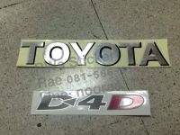 สติ๊กเกอร์ติดฝาท้ายรถ TOYOTA TIGER คำว่า TOYOTA D4D sticker แต่งรถ ติดรถ โตโยต้า ไทเกอร์