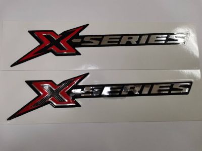 สติ๊กเกอร์แบบดั้งเดิมคำว่า X-SERIES สำหรับติดฝาท้ายรถกระบะ ISUZU X-SERIES ปี 2020 ขึ้นไป อีซูซุ sticker ติดรถ แต่งรถ