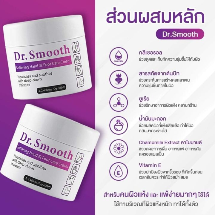 ครีม-dr-smooth-แก้ปัญหาผิวลอก-เท้าแห้งกร้าน-รอยดำ-ผดผื่น