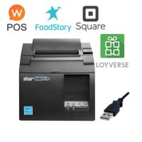 เครื่องพิมพ์ใบเสร็จ Star Micronics TSP143IIIU (USB) - ใช้ได้กับ Wongnai POS, Food Story, Shopify และ Loyverse - ต่อตรง iPad ชาร์จไฟได้ในตัว