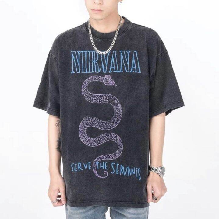 theboy-nirvana-servants-vintage-เสื้อยืดวินเทจ