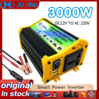 JUXING 3000W ยานพาหนะไฟฟ้าอินเวอร์เตอร์แปลง DC 12V ถึง AC 220V กับ 2 พอร์ต USB ปรับปรุงไซน์เวฟสำหรับยานพาหนะบ้านและกลางแจ้ง