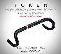 +แฮนด์เสือหมอบคาร์บอน TOKEN ARSENAL CARBON SUPER-LIGHT น้ำหนักเบาเพียง 180กรัมเท่านั้น .(บน 36 ล่าง 38)