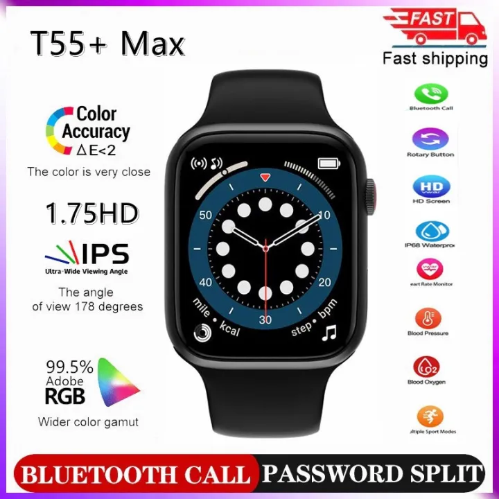 🎁 Original Product + FREE Shipping 🎁 Special price smart watch watch T55  provides two free