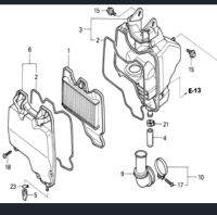 ชุดหม้อกรองแท้ HONDAเวฟ125S,R,ดรีม125,1ชุดรวม10รายการ