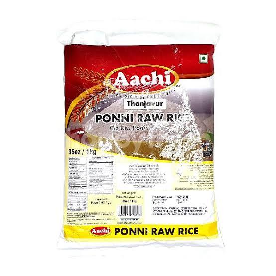 Aachi ponni raw rice 1kg