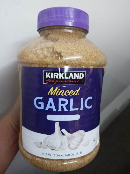 Kirkland Signature Minced Garlic Grown in The USA 1.36kg Lazada PH