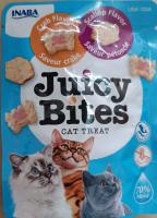 ขนมแมว ยี่ห้อ Juicy Bites Cat Treat รส Crab+Scallop Flavor ขนาด15กรัม (1ซอง)