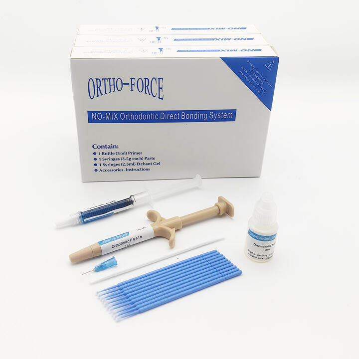 New Den tal Braces Glue Bonding Self Cure Adhesive Paste One Step