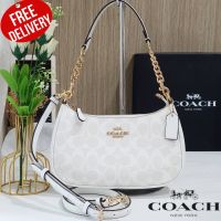 กระเป๋าสะพาย COACH TERI SHOULDER BAG IN SIGNATURE CANVAS