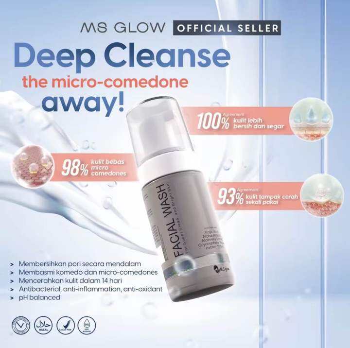 Ms Glow Facial Wash Facial Wash Golden Glow Ms Glow Sabun Wajah Ms