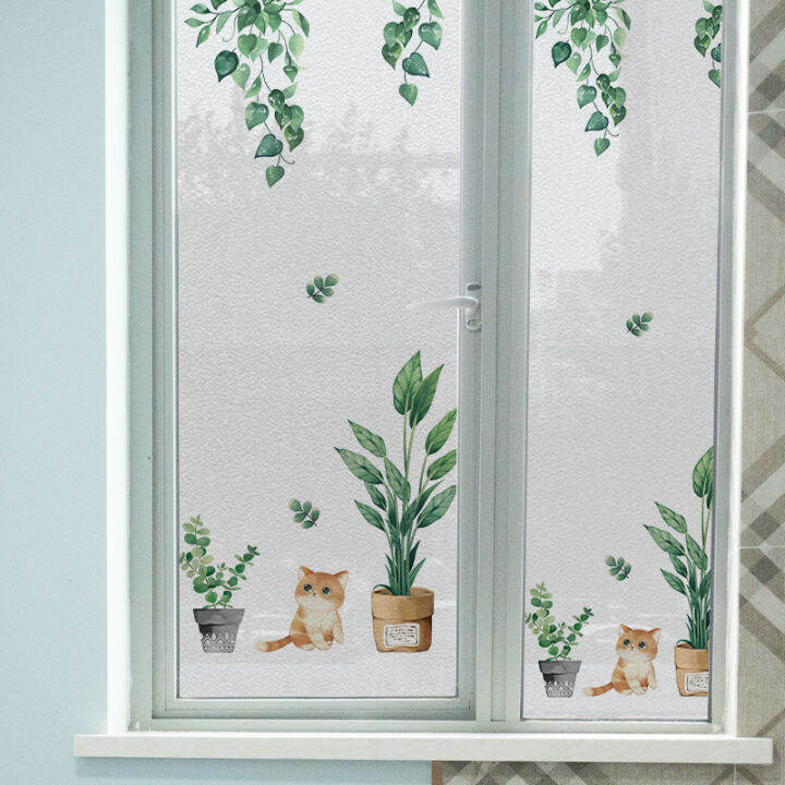 Glass Window Stickers Frosted Window Film Bathroom Transparent Opaque