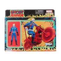 HASBRO MARVEL LEGENDS GHOST RIDER RETRO WITH BIKE 3.75 INCH ACTION FIGURE มาร์เวล เลเจนด์ คอสมิคโกสต์ไรเดอร์ + มอเตอร์ไซค์ ฟิกเกอร์