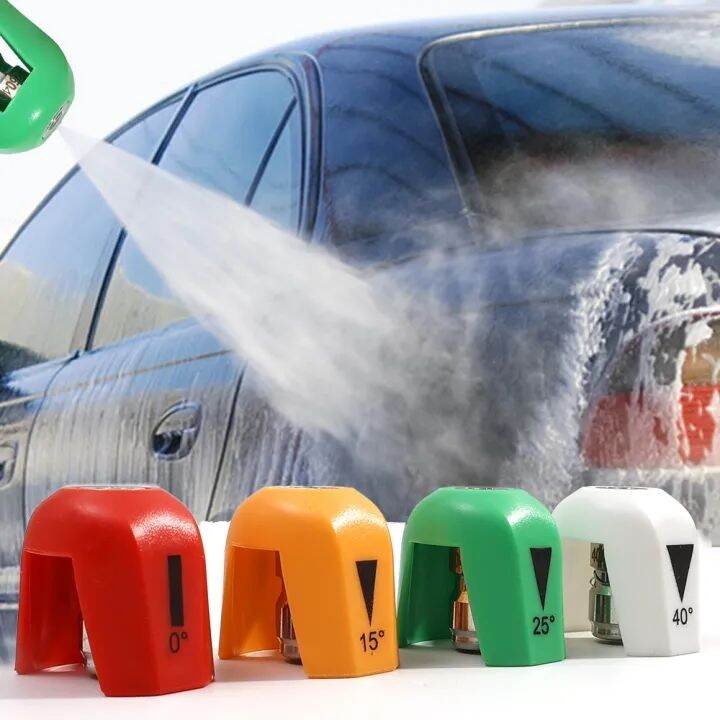 1/4 Inch High Pressure Car Wash Water Nozzles 0 15 25 40 Degrees Garden