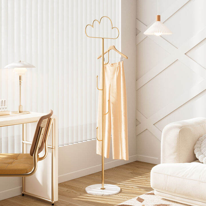 Cloud Accessible Luxury Coat Rack Bedroom Iron Clothes Hanging Rack Clothes Hanger Floor Simple