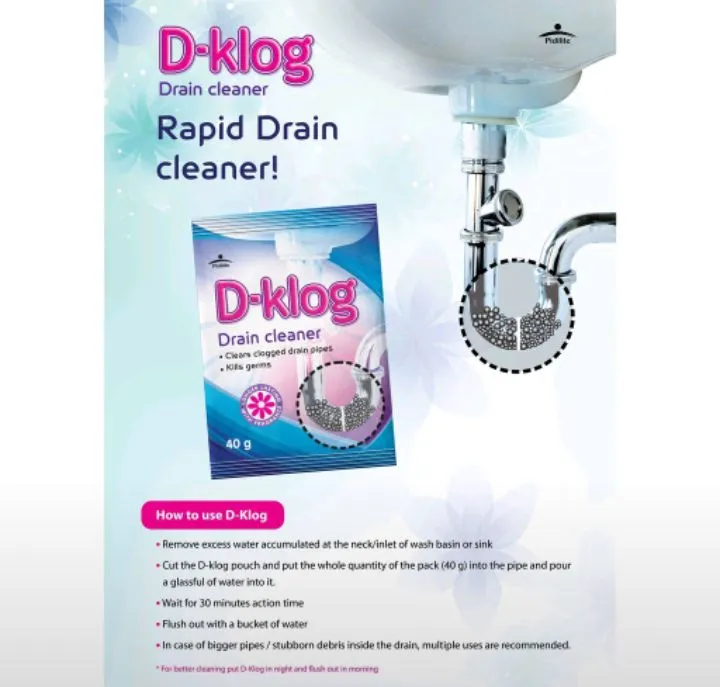 DKLOG/DKLOG POWDER DRAIN CLEANER PANTANGAL BARADO SA INIDORO PANLUSAW