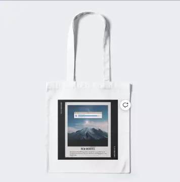 Merci Abaca Simple Canvas Tote Bag Classic Large Shoulder Bag For