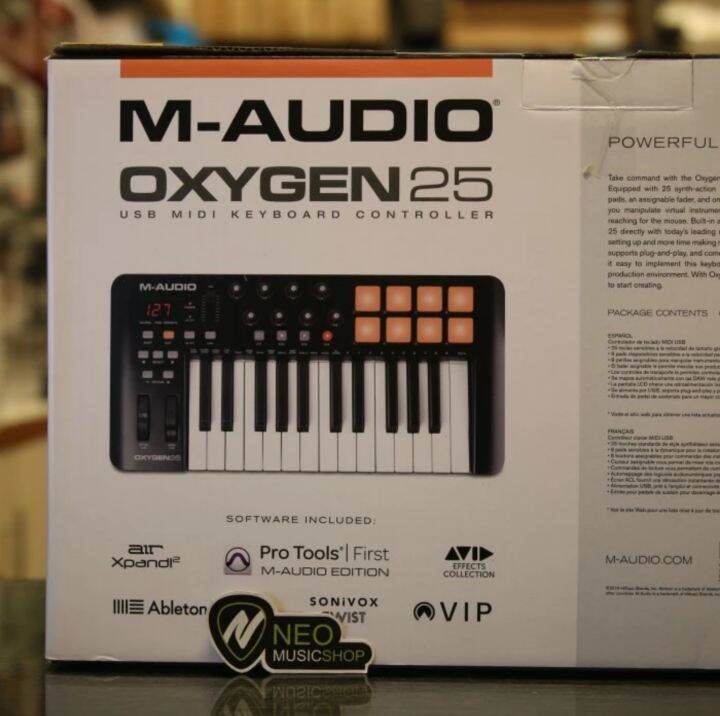 M Audio Oxygen 25 MK IV USB Midi performance keyboard controller ...