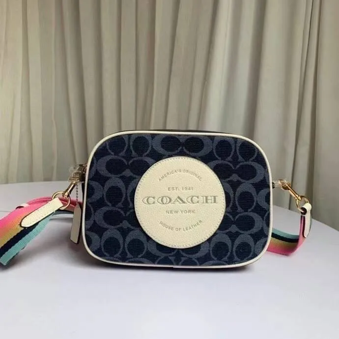 Coach DEMPSEY CAMERA BAG IN SIGNATURE CANVAS WITH FAIR ISLE GRAPHIC