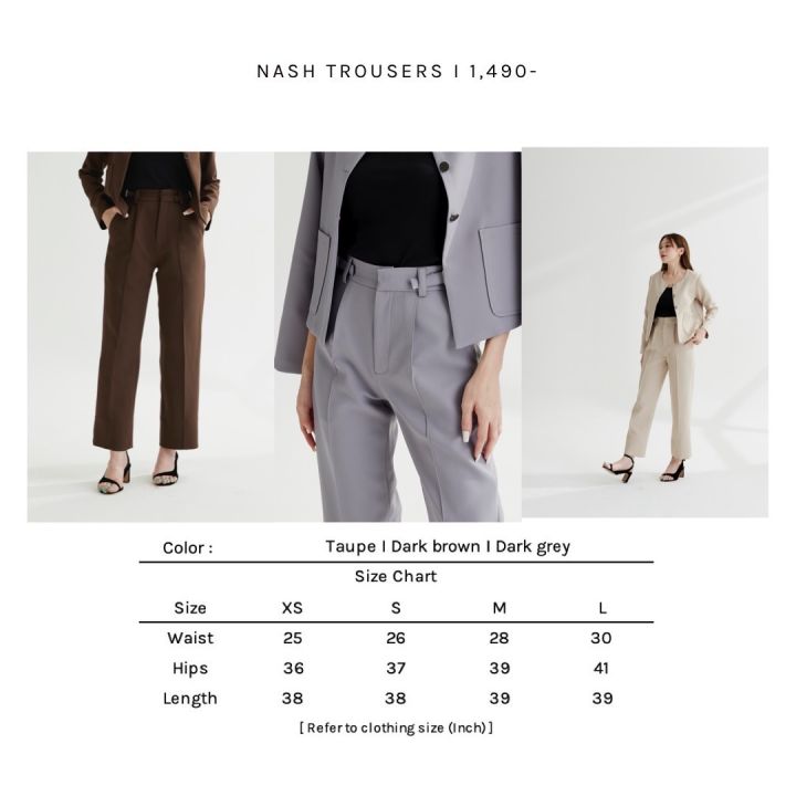 nash-trousers-สินค้าพร้อมส่งค่ะ