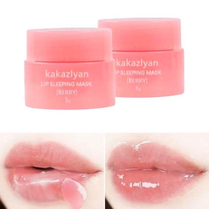 Lip Sleeping Mask Korea Night Sleep Moistened Lip Balm Bleaching Cream