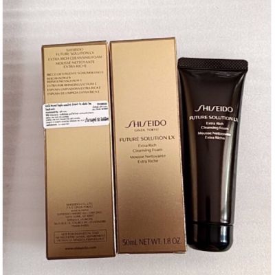 โฟมล้างหน้า  Shiseido Future Solution LX Extra Rich Cleansing Foam 50 ml (1 หลอด)