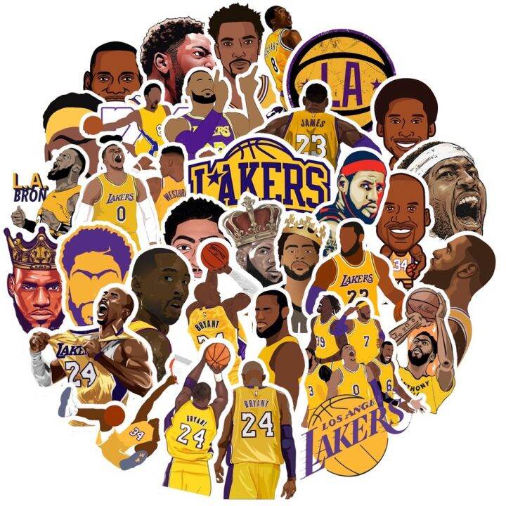 Los Angeles Lakers Sticker Pack (35pcs) Lazada PH