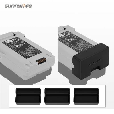 Sunnylife 3pcs Battery Charging Port Covers Dust-proof Plug Protectors Silicone Caps for DJI Mini 3 Pro