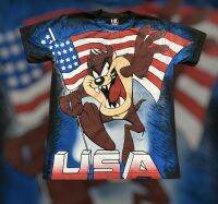 เสื้อ Ovp ลายการ์ตูน TAZ MANIA USA สไตล์ปี90s