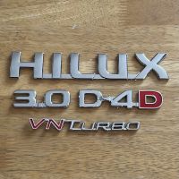 โลโก้ HILUX 3.0 D4D VN TURBO ตัวหนังสือข้างประตู (จำนวน 4 ชิ้น)