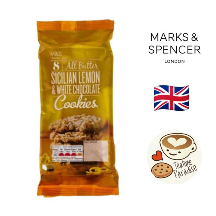 Marks & Spencer (M&S) 8 pieces All Butter Cookies - Sicilian Lemon ...