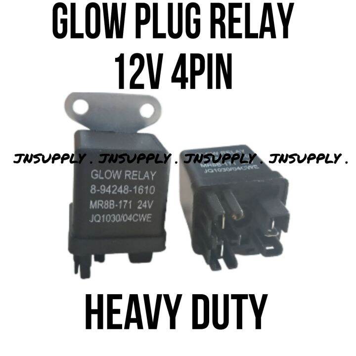 ORIGINAL GLOW PLUG RELAY 12V 24V 4PIN HEAVY DUTY Lazada PH