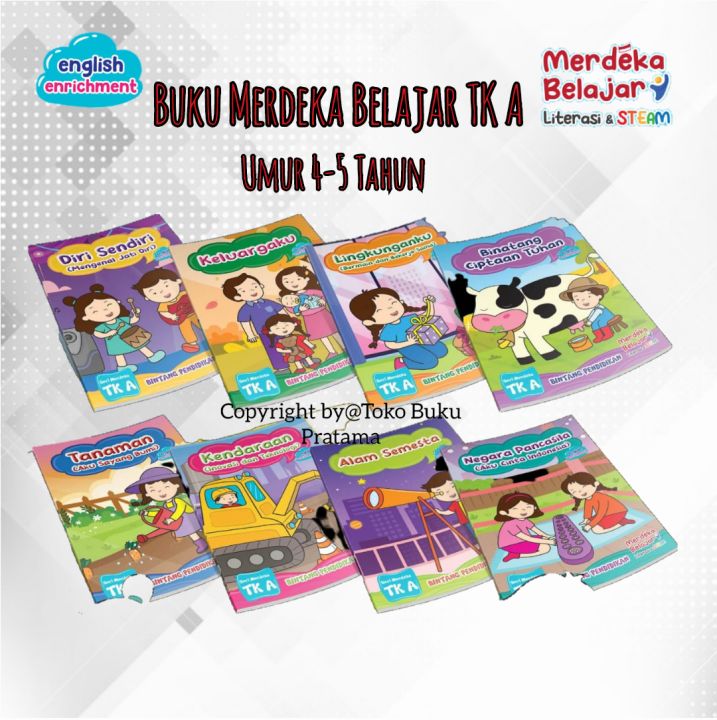 Paket Majalah Paudra Kurikulum Merdeka Tk A Umur 4 5 Tahun Isi 8 Buku Lazada Indonesia 