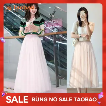 Chân váy voan xếp li ánh nhũ | Shopee Việt Nam