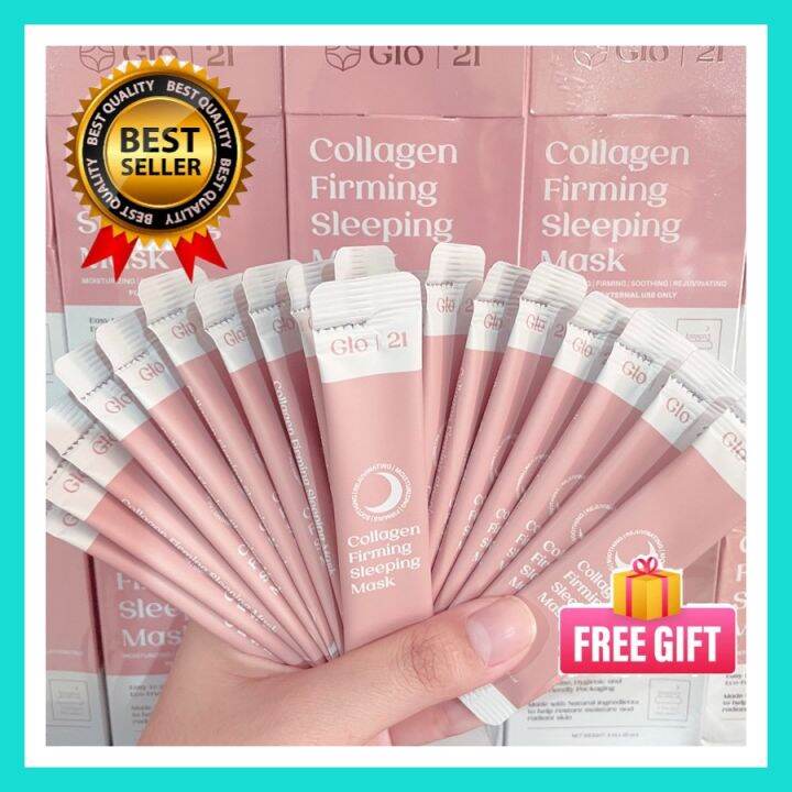 GLO 21 Collagen firming sleeping Mask With Freebies Lazada PH