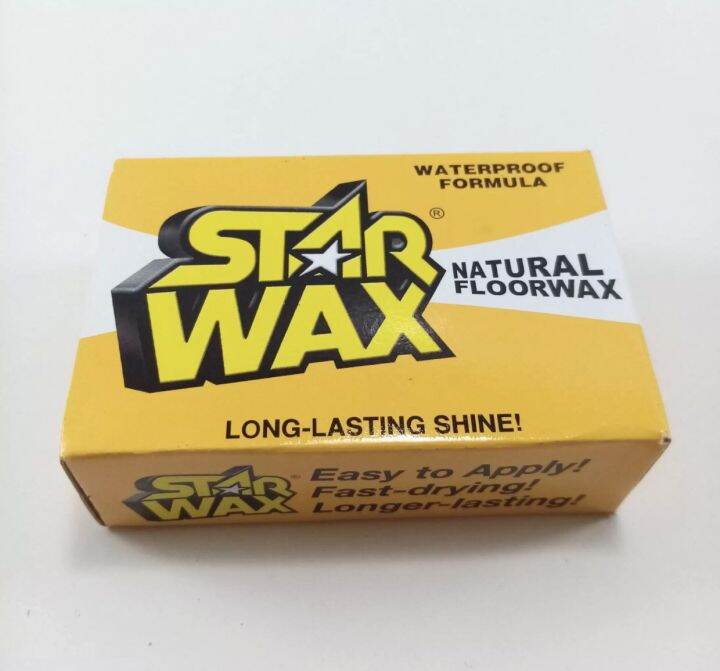 Star Wax (Natural Floor Wax yellow) Long Lasting Shine 90g / original