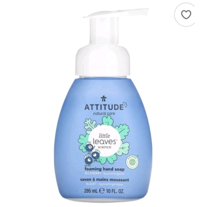 attitude-little-leaves-science-foaming-hand-soap-blueberry-295-ml-สินค้านำเข้าจากอเมริกา-exp-1-26-ราคา-399-บาท