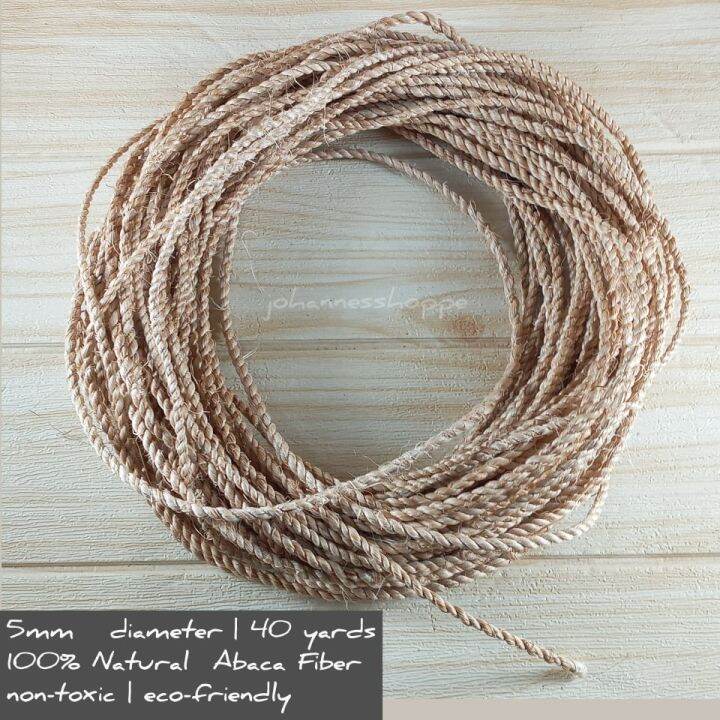 Natural Abaca Rope 5mm (40 yards) | Lazada PH