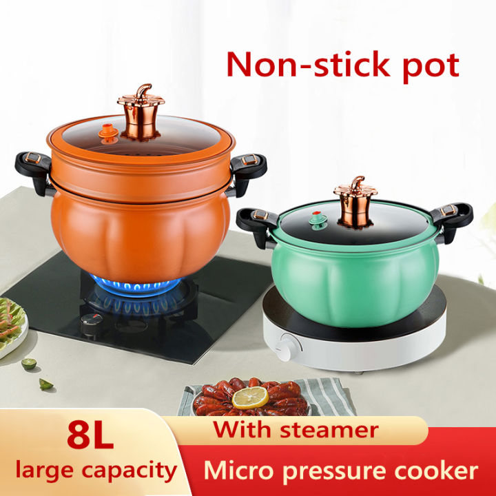  Micro Pressure Cooker, 8L Large Capacity Pressure Pot