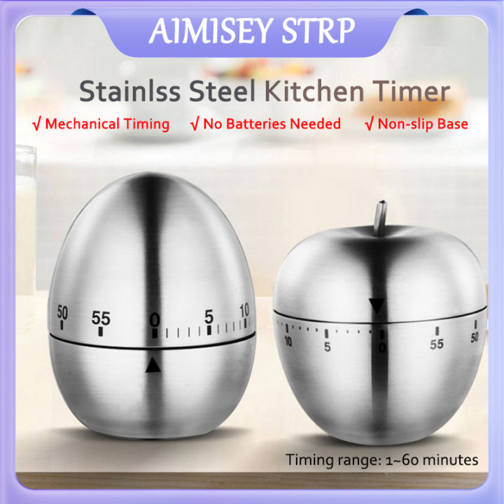 Stainless Steel Egg Apple Timer, Stainless Steel Kitchen Timer