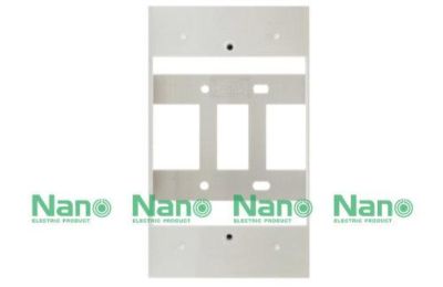 NANO กล่องลอยพลาสติก 2"x4"  สีขาว 100/กล่อง รุ่น NANO-403-1