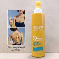 ครีมกันแดดแบบสเปรย์น้ำนม BIOTHERM Waterlover Milky Sun Spray SPF 50+ 200 ml. ปกป้องผิวจากรังสี UVA และ UVB  ทนต่อน้ำ เหงื่อและทราย ทำให้การป้องกันมีความทนทานมากขึ้น เนื้อสัมผัสคล้ายน้ำนมบางเบา nongnabeauty